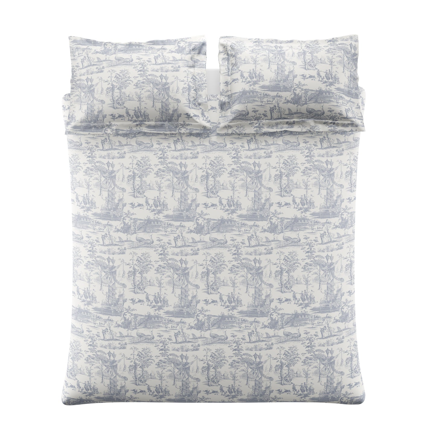 Braysmith Toile Chambray Blue Pillowcase