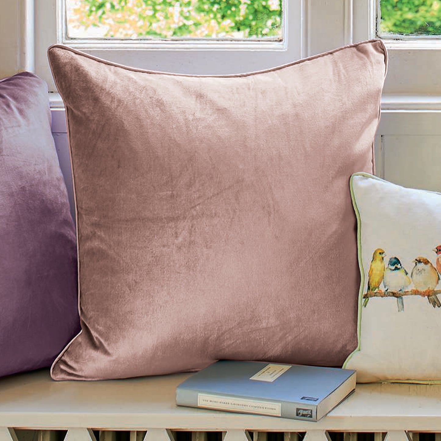 Nigella Velvet Feather Cushion