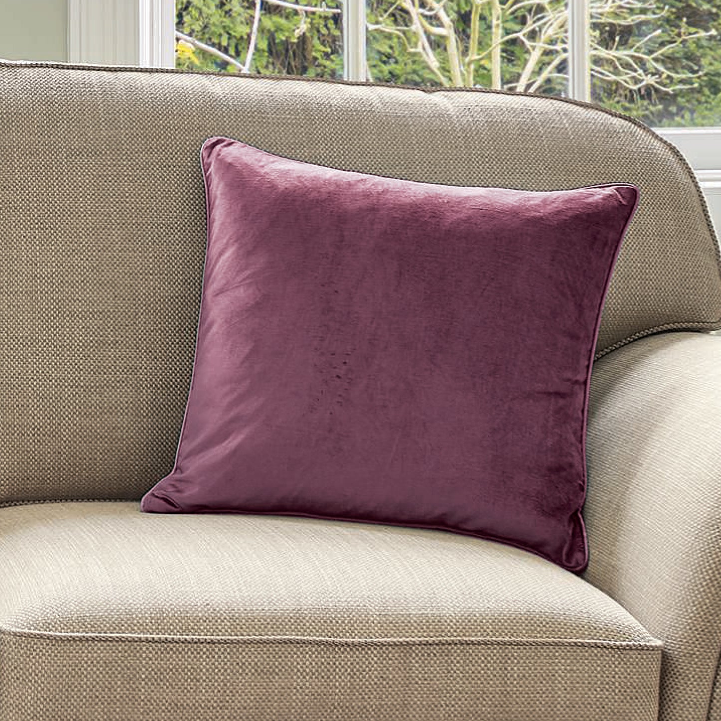 Nigella Velvet Feather Cushion
