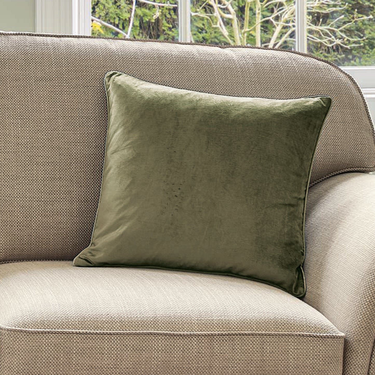 Nigella Velvet Feather Cushion