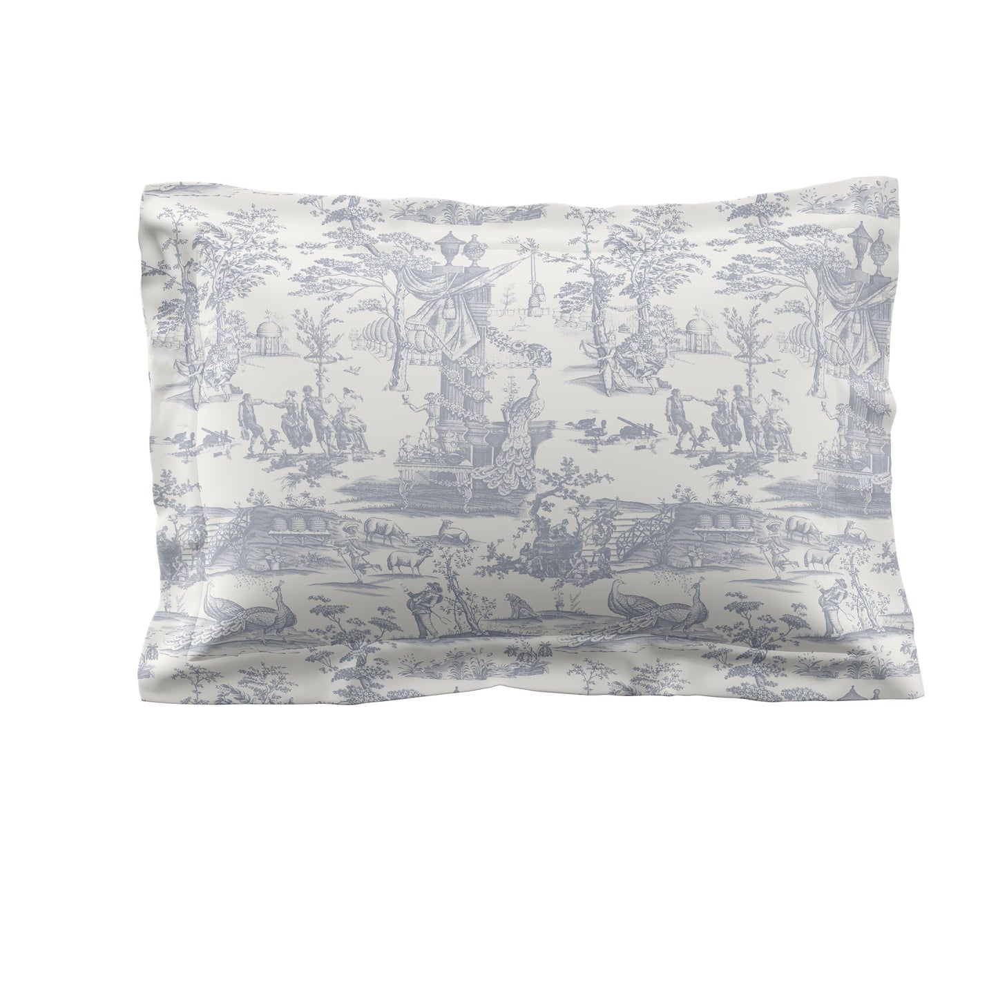 Braysmith Toile Chambray Blue Bedding Set