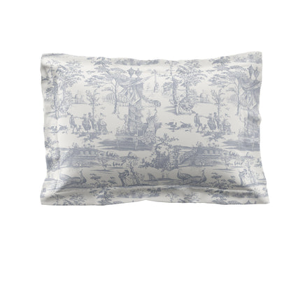 Braysmith Toile Chambray Blue Bedding Set