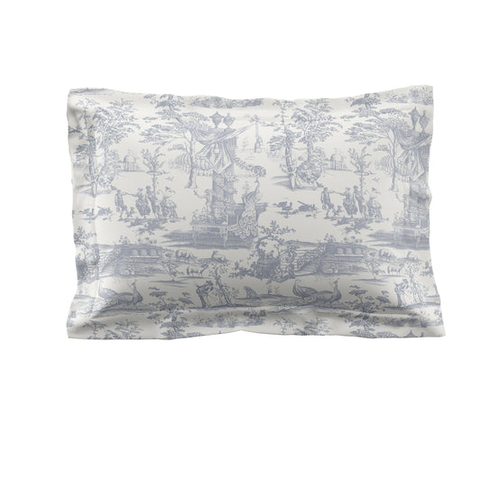 Braysmith Toile Chambray Blue Pillowcase