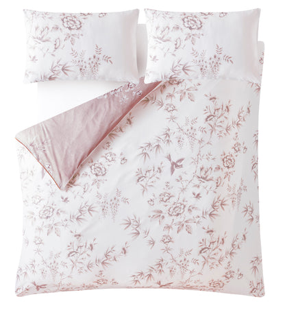 Rowsham Garden Dark Blush Bedding Set