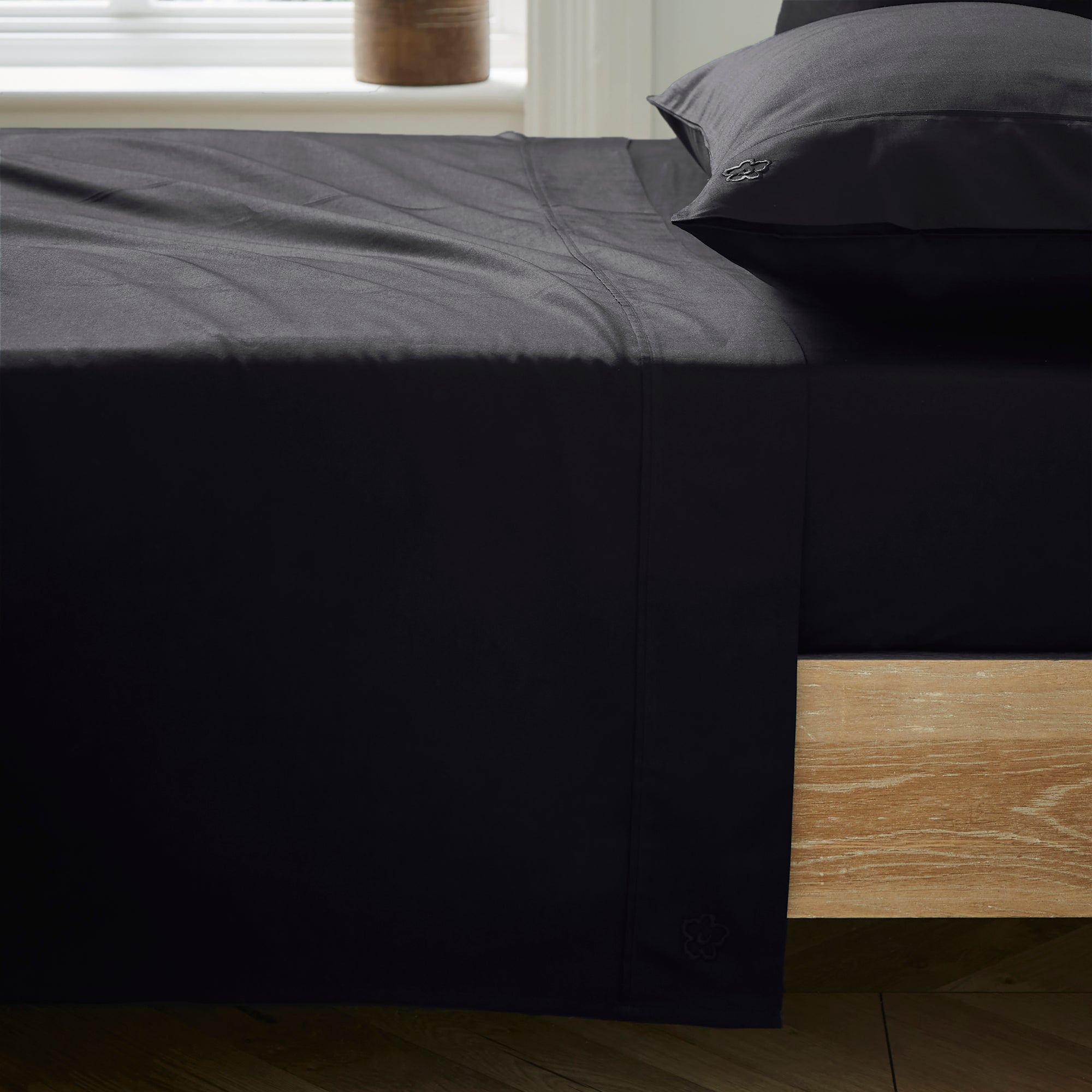 Plain Dye Black Flat Sheet