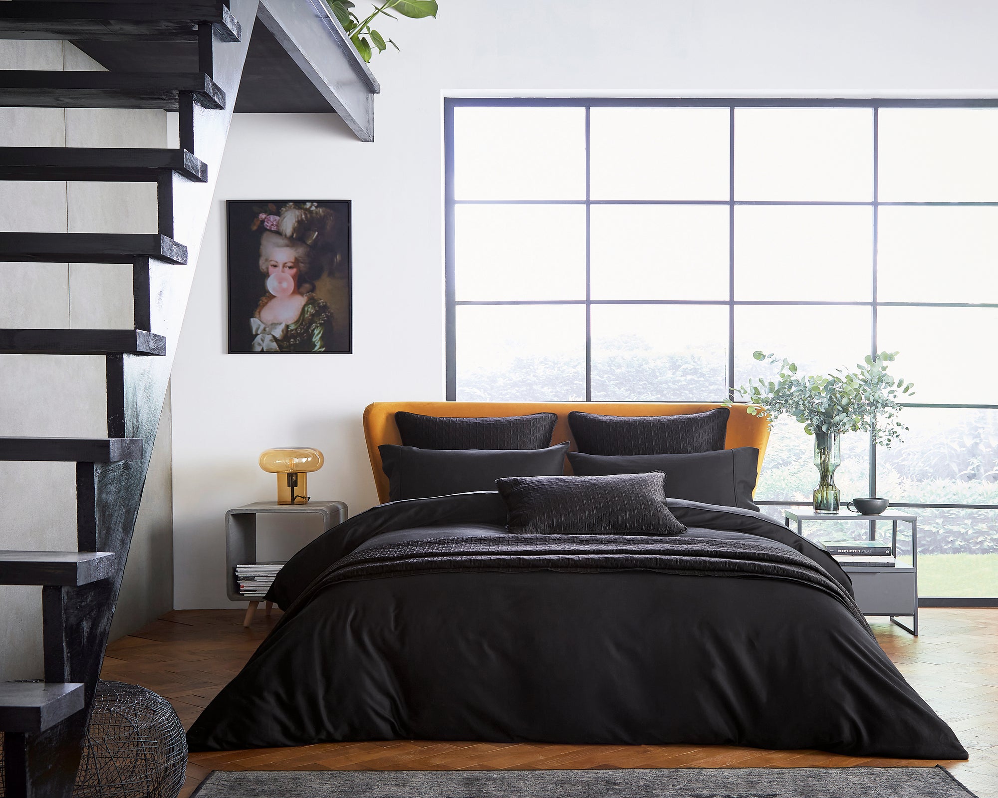 Plain Dye Black Duvet Cover