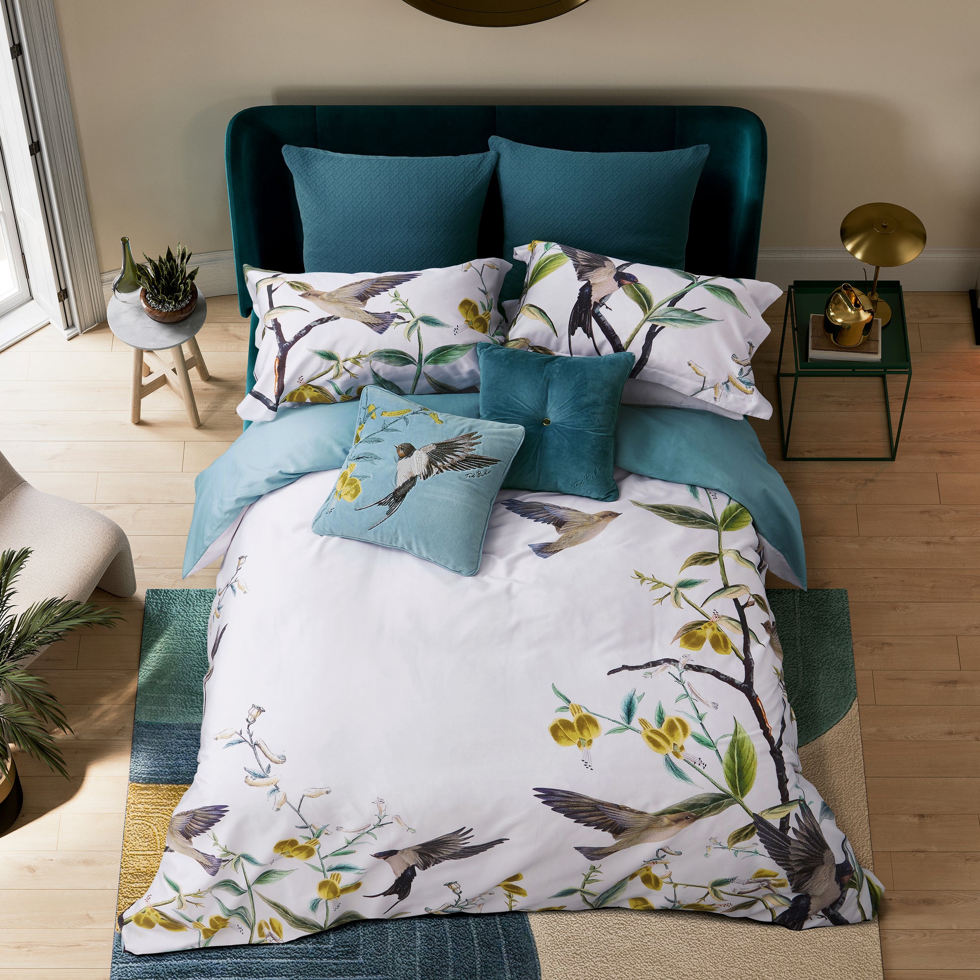 Botanical Birds Bedding Set