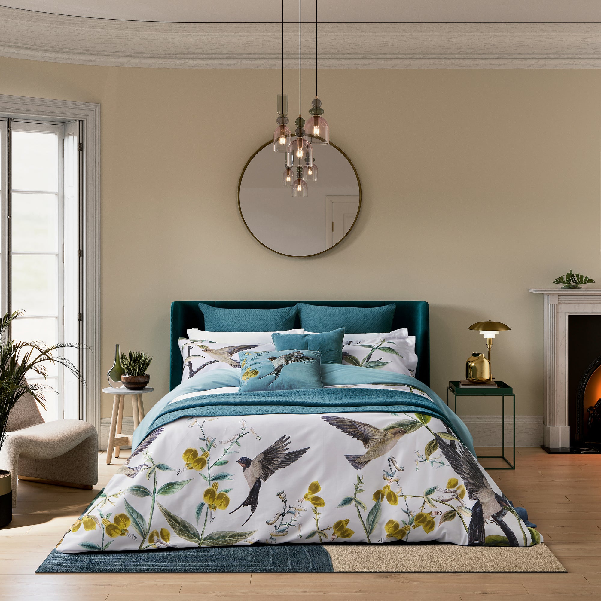 Botanical Birds Bedding Set