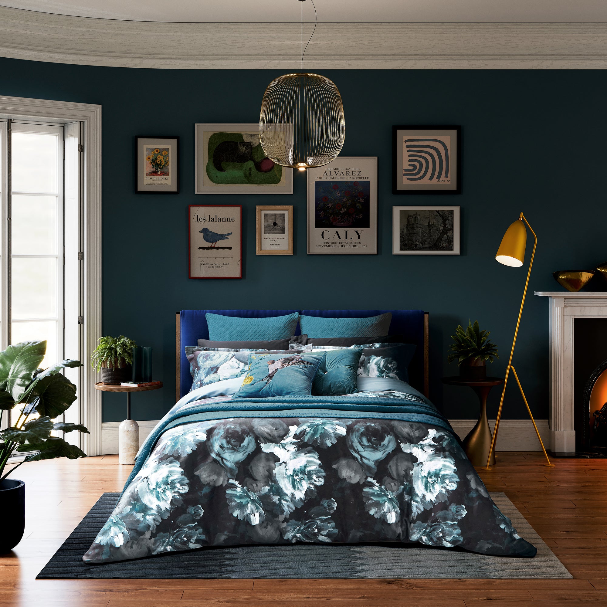 Painted Blooms Bedding Set