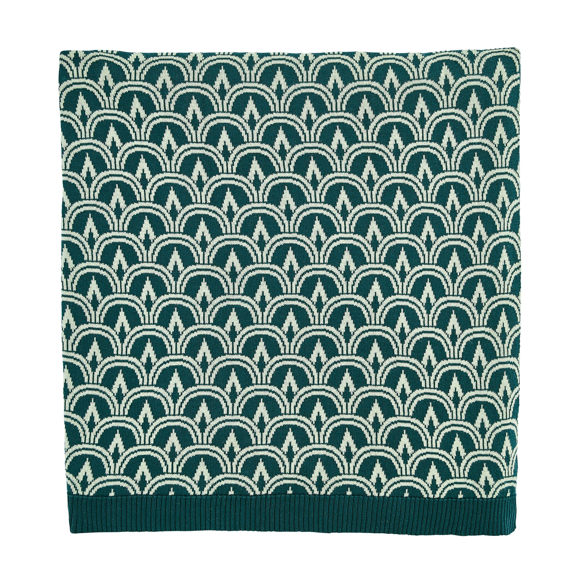 Wave Geo Sage & Basil Throw