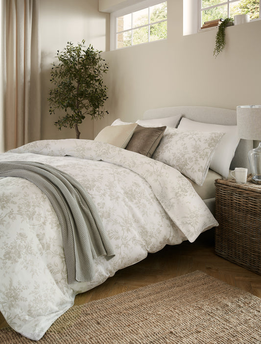 Walled Garden Dove Grey Bedding Set